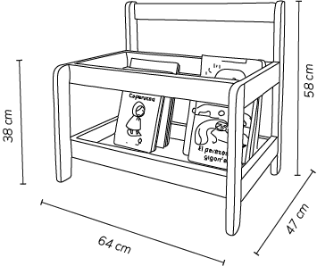 Medidas Librero Domingo